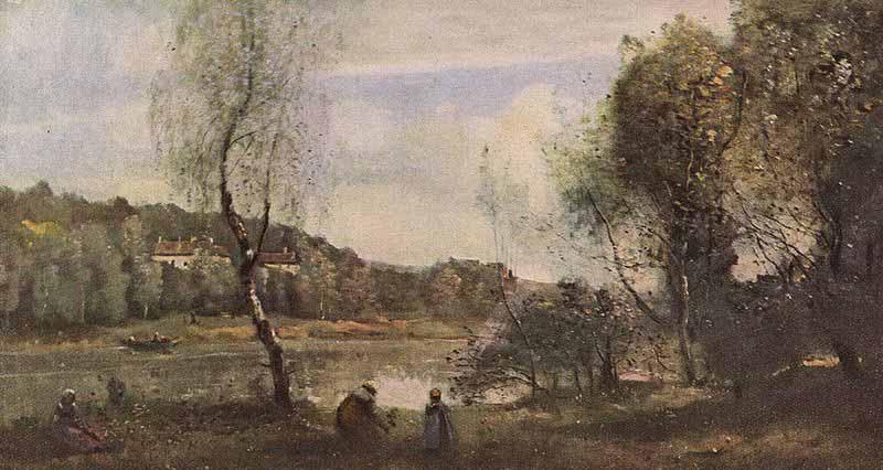 Jean-Baptiste Camille Corot Teich von Ville-d'Avray oil painting image
